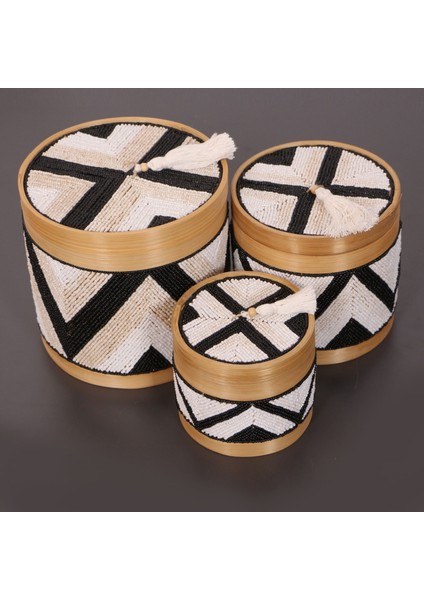 Mylamp Bali Boncuklu Bambu Saklama Kutusu M 17X17 cm indirimleri