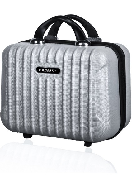 Class Model Gri Renk Abs Makyaj Çantası El Valizi modelleri