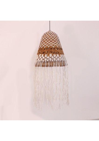 Mylamp Medusa Doğal Abaka ve Makrome 50X115 cm Avize