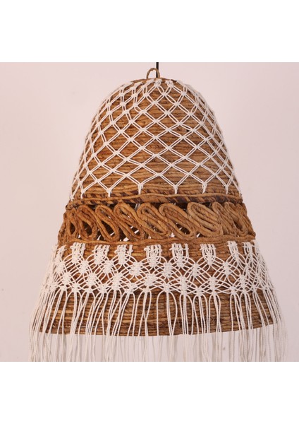 Mylamp Medusa Doğal Abaka ve Makrome 50X115 cm Avize indirimleri