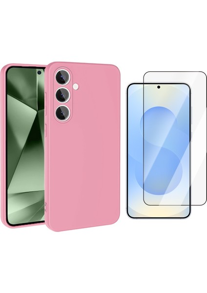 Samsung Galaxy S24 FE Uyumlu Kılıf Vendas Mara Lansman Kapak + Temperli Cam Ekran Koruyucu