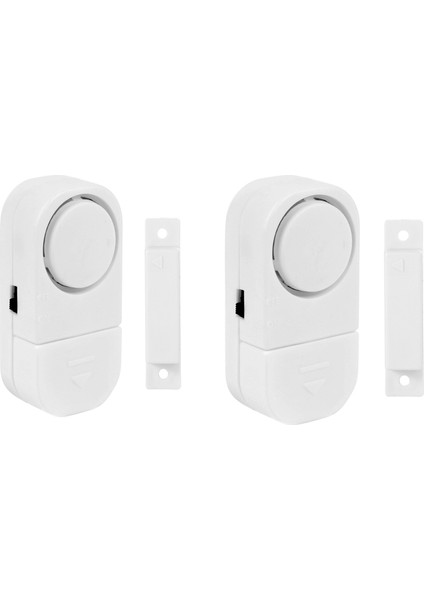 2 Adet Ofis ve Iş Yeri Güvenlik Tedbiri Için Kablosuz Kapı Pencere Alarmı Hırsız Alarmı Yüksek Ses