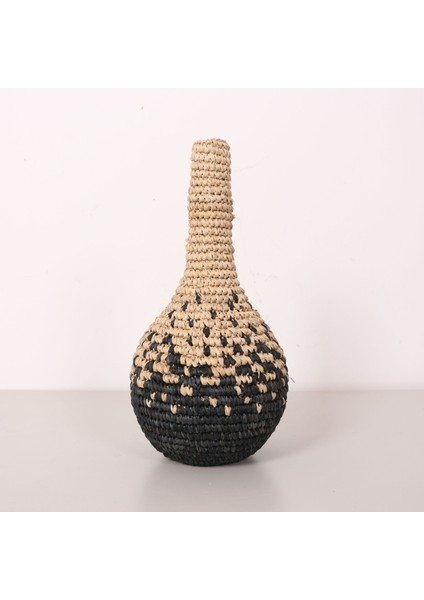 Mylamp Garlıc Rafya Vazo - Saksı 22X42 cm