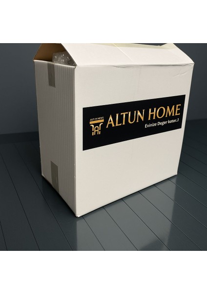 AYAĞI KRİSTAL PAŞABAHÇE CAM SEHPA 2 Lİ GOLD