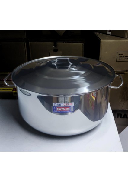 Helvane Tencere Kapaklı 40X25 cm - 31 Litre