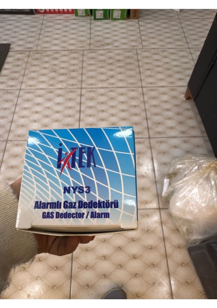 NYS Doğal Gaz Alarm Dedektörü - Sesli ve Işıklı Uyarı, Ev Kullanımı için 220V, Beyaz