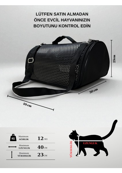 Omuz Askılı Kedi ve Köpek Taşıma Çantası Nefes 10 kg Taşımalı 23X30X40 cm fiyatları