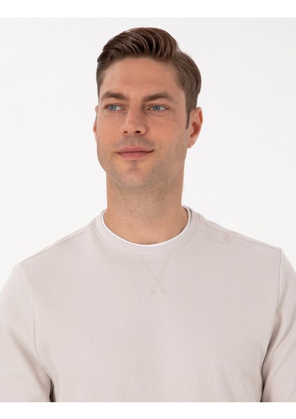 Erkek Taş Regular Fit Sweatshirt 50311649-VR049 fiyatları