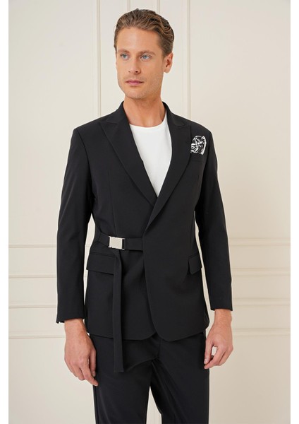 C 688 Slim Fit Siyah Spor Ceket modelleri