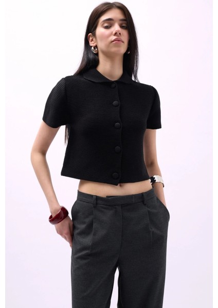 Vogueway Bebe Yaka Düğmeli Bluz fırsatları