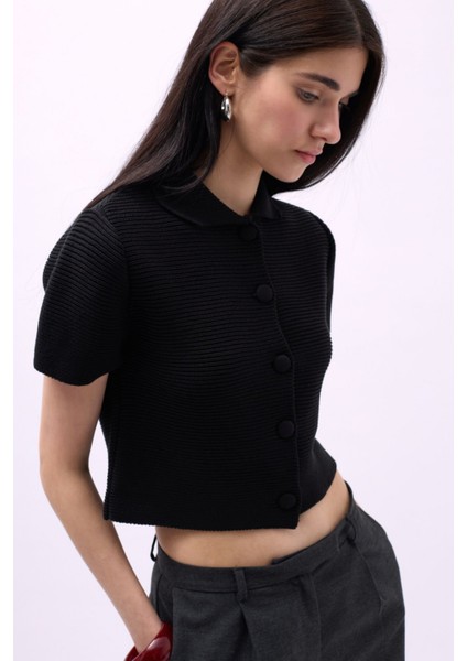 Vogueway Bebe Yaka Düğmeli Bluz indirimleri