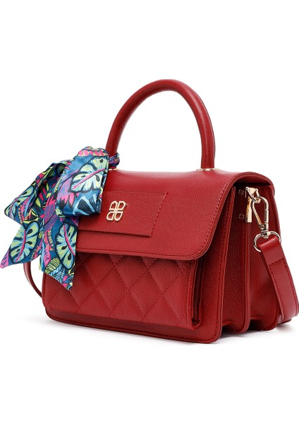 Kadın Bordo Uzun Askılı Kapitone Mini Çapraz Çanta 25ABD2702KP