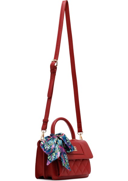 Kadın Bordo Uzun Askılı Kapitone Mini Çapraz Çanta 25ABD2702KP