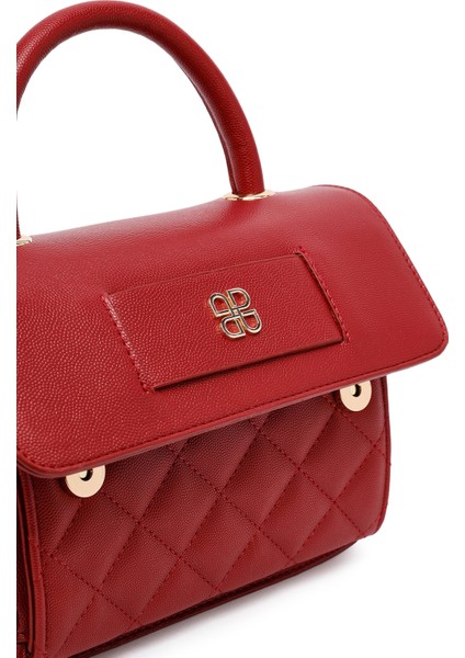 Kadın Bordo Uzun Askılı Kapitone Mini Çapraz Çanta 25ABD2702KP