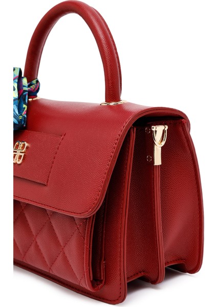 Kadın Bordo Uzun Askılı Kapitone Mini Çapraz Çanta 25ABD2702KP