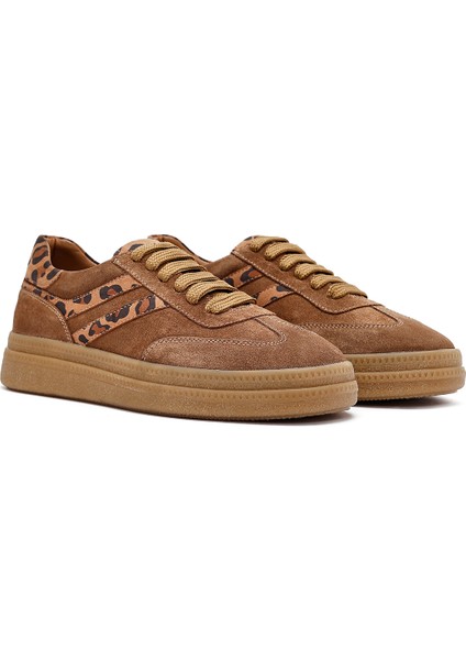 Kadın Taba Bağcıklı Süet Deri Sneaker 25AFD511010 modelleri