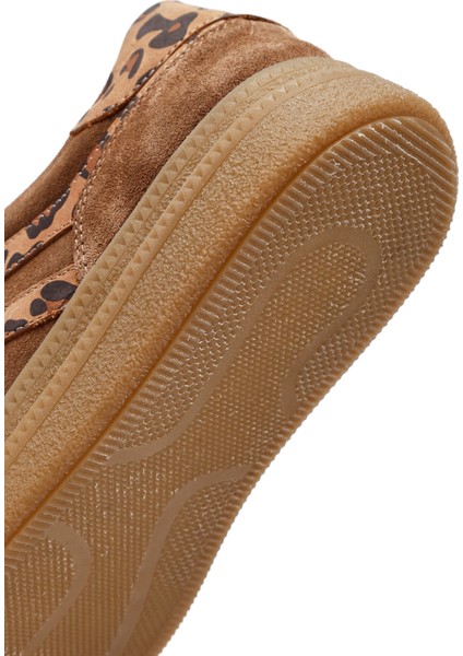 Kadın Taba Bağcıklı Süet Deri Sneaker 25AFD511010
