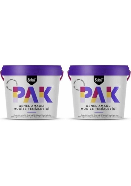 Pak Genel Amaçlı Mucize Temizleyici 500GR 2li Set fiyatları
