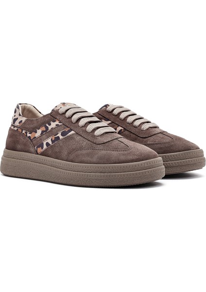 Kadın Vizon Bağcıklı Süet Deri Sneaker 25AFD511010 modelleri