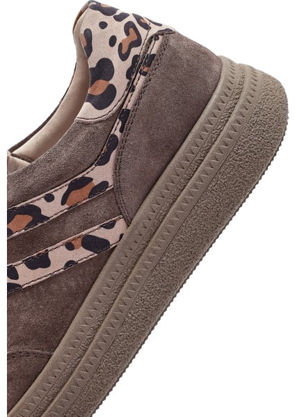 Kadın Vizon Bağcıklı Süet Deri Sneaker 25AFD511010