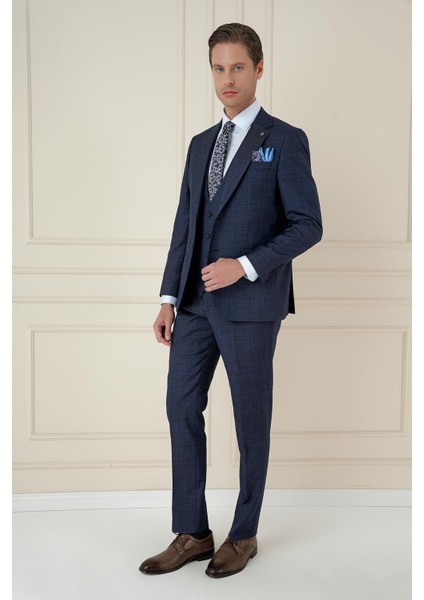 Tk 906 Slim Fit Lacivert Spor Takım Elbise fiyatları