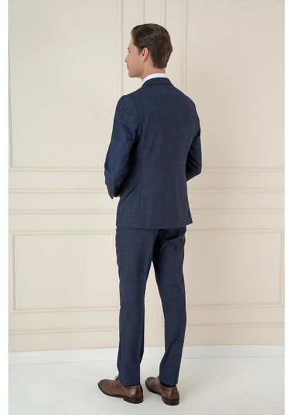 Tk 906 Slim Fit Lacivert Spor Takım Elbise modelleri