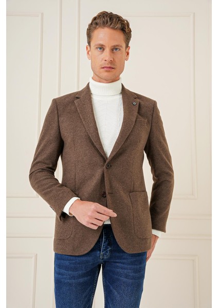C 689 Slim Fit Kahve Spor Ceket indirimleri
