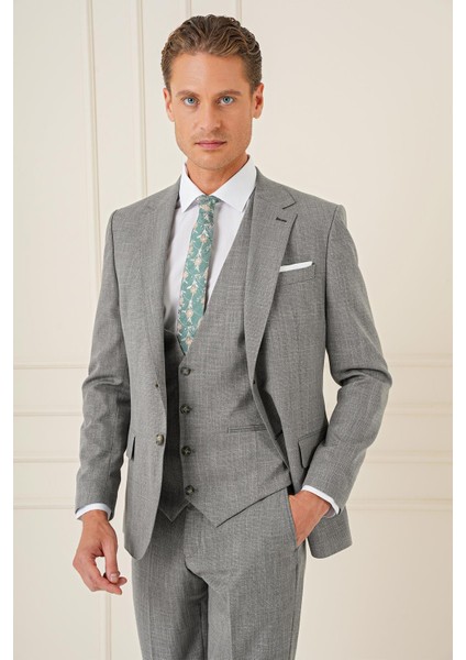 Tk 902 Slim Fit Haki Klasik Takım Elbise indirimleri