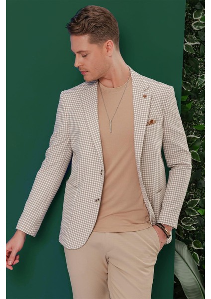 C 638 Slim Fit Bej Spor Ceket indirimleri