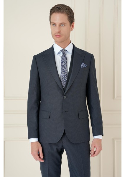 Tk 911 Slim Fit Lacivert Spor Takım Elbise fırsatları