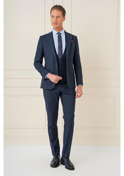 Tk 904 Slim Fit Lacivert Spor Takım Elbise fiyatları