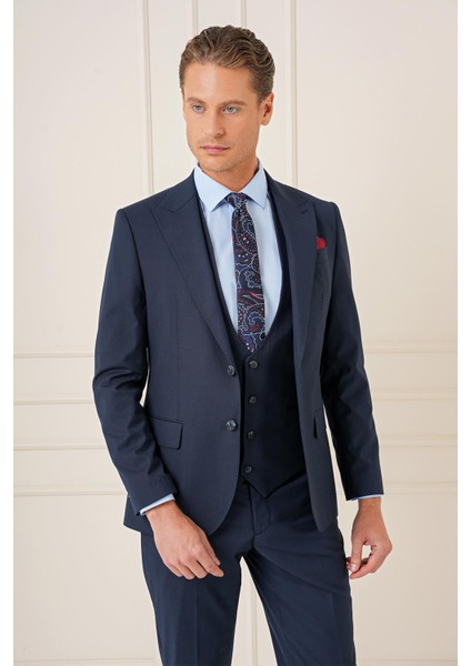 Tk 904 Slim Fit Lacivert Spor Takım Elbise fırsatları