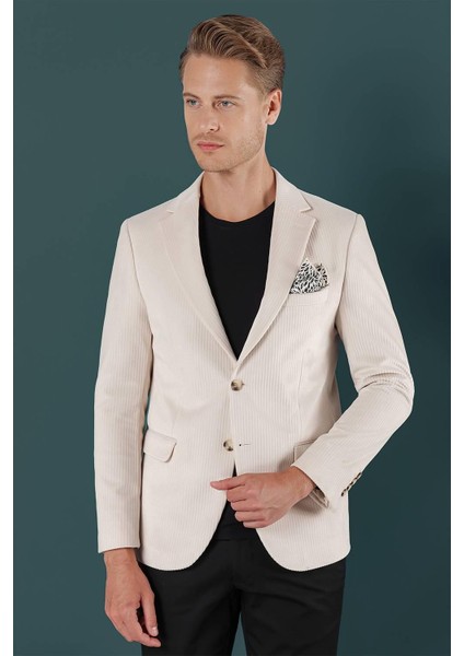 C 651 Ceket Slim Fit Taş Casual modelleri