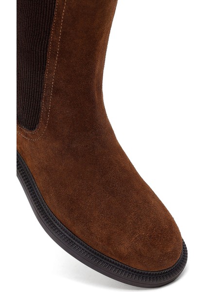 Kadın Taba Süet Deri Chelsea Bot 25WFD202210