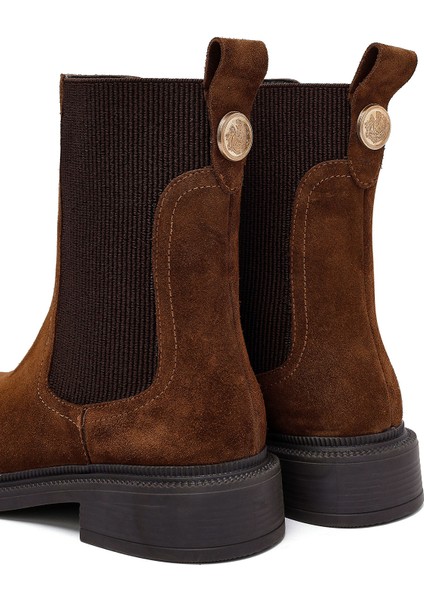 Kadın Taba Süet Deri Chelsea Bot 25WFD202210