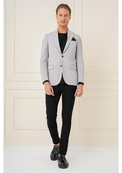 C 686 Slim Fit Gri Spor Ceket