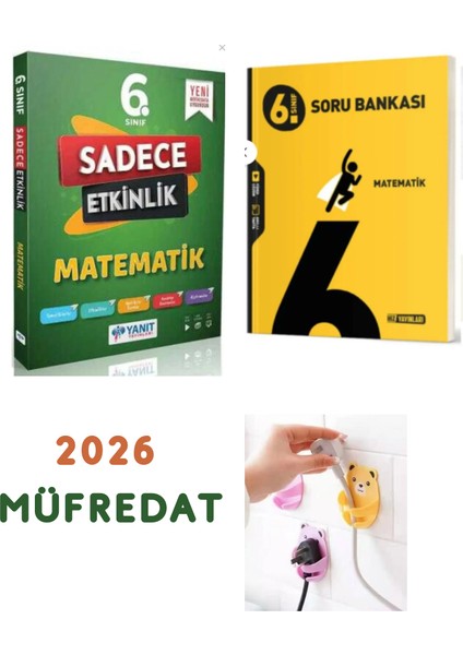 Yanıt 6. Sınıf Matematik Sadece Etkinlik +Hız 6.sınıf Matematik Soru Bankası Set Ayıcık Fiş Tutuculu