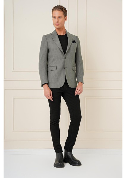 C 685 Slim Fit Haki Spor Ceket