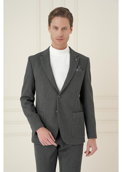 C 694 Slim Fit Füme Spor Ceket modelleri