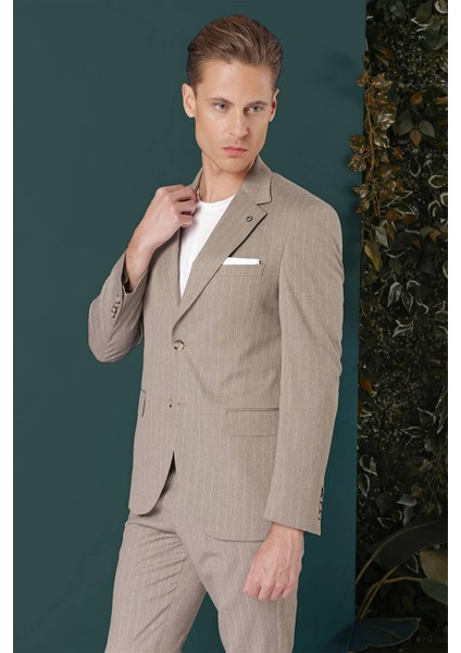 C 652 Slim Fit Bej Spor Ceket modelleri