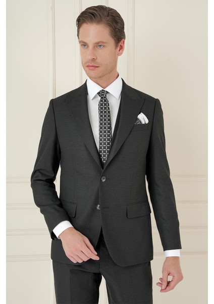 Tk 911 Slim Fit Siyah Spor Takım Elbise fırsatları