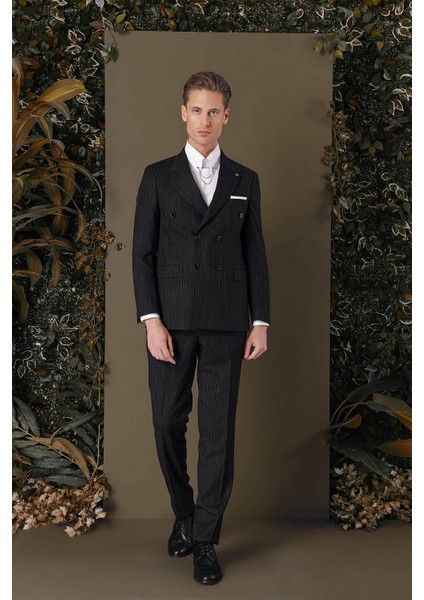 Tk 884 Slim Fit Siyah Klasik Takım Elbise fiyatları