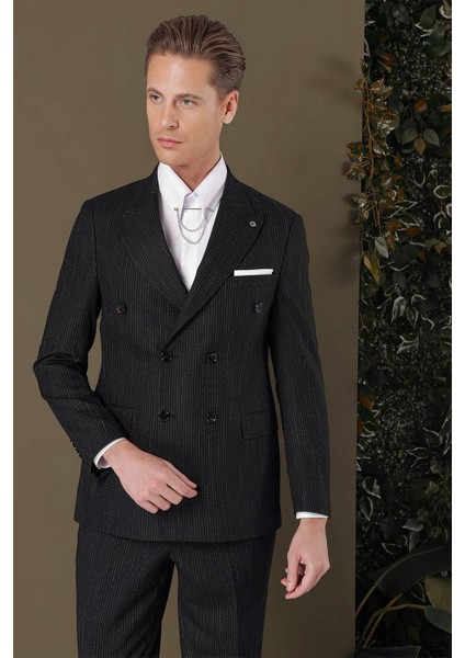 Tk 884 Slim Fit Siyah Klasik Takım Elbise indirimleri