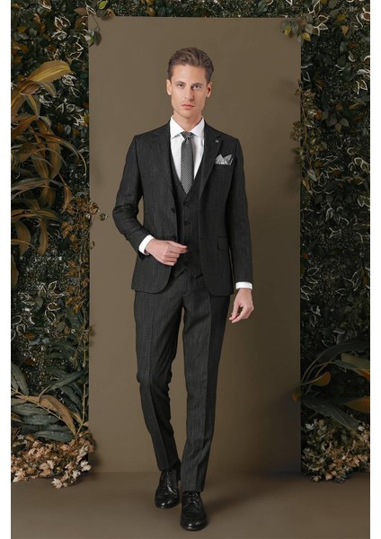 Tk 883 Slim Fit Siyah Klasik Takım Elbise fiyatları
