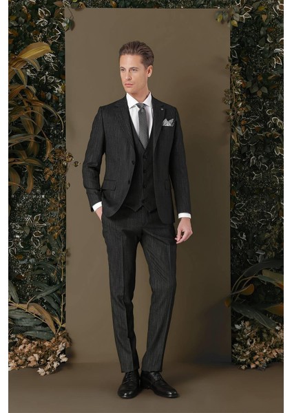 Tk 883 Slim Fit Siyah Klasik Takım Elbise modelleri