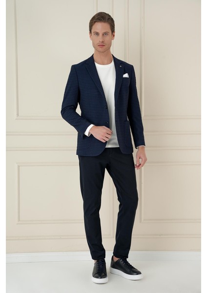 C 695 Slim Fit Lacivert Spor Ceket