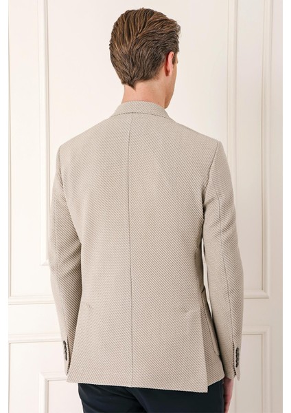 Comfort Fit Torba Cep Şeritli Dokuma Pamuk Casual Taş Ceket C 670 indirimleri