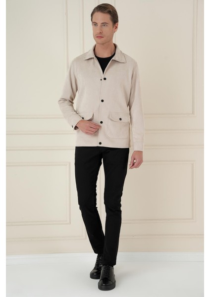 Comfort Fit Mono Yaka Kapaklı Cep Casual Taş Ceket C 699 fiyatları