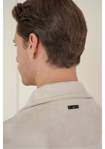 Comfort Fit Mono Yaka Kapaklı Cep Casual Taş Ceket C 699 indirimleri