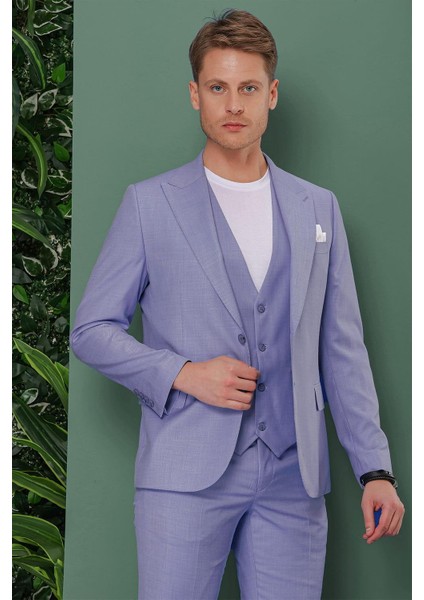 Tk 870 Slim Fit Mavi Klasik Takım Elbise modelleri